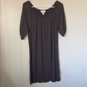 Scooped neck short sleeve LOFT dress